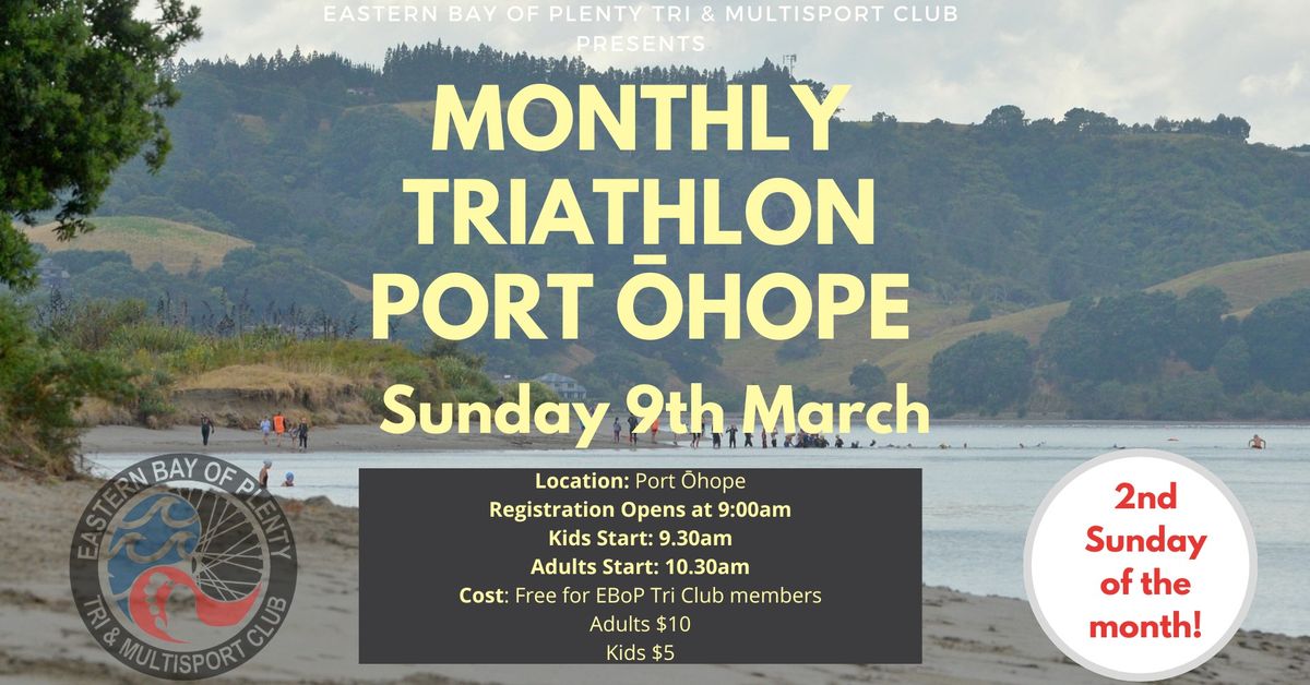 EBOP Monthly Event - MARCH - TRIATHLON 