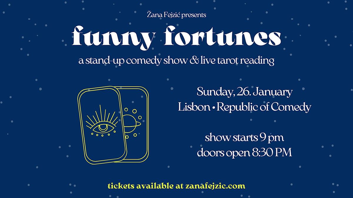 Funny Fortunes: A Stand-Up Comedy Show & Live Tarot Reading (Lisbon)