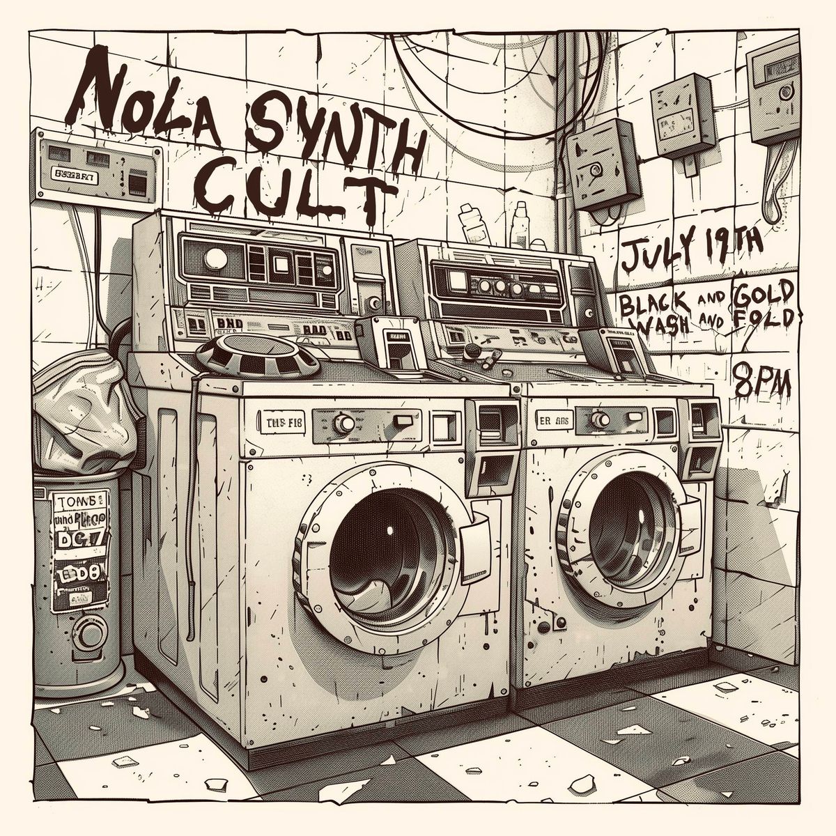 Nola Synth Cult Live @ Black & Gold Wash & Fold