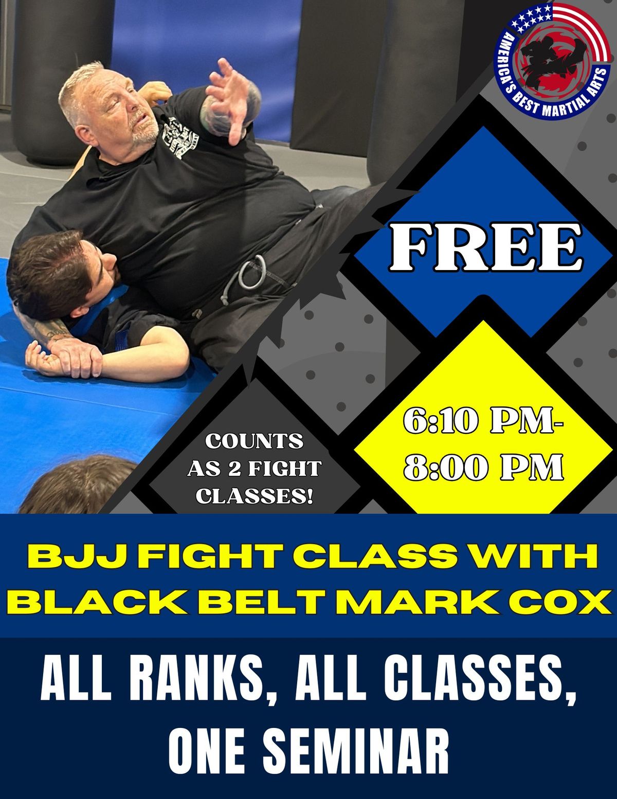 BJJ Fight Club FREE seminar with Black Belt Mark Cox