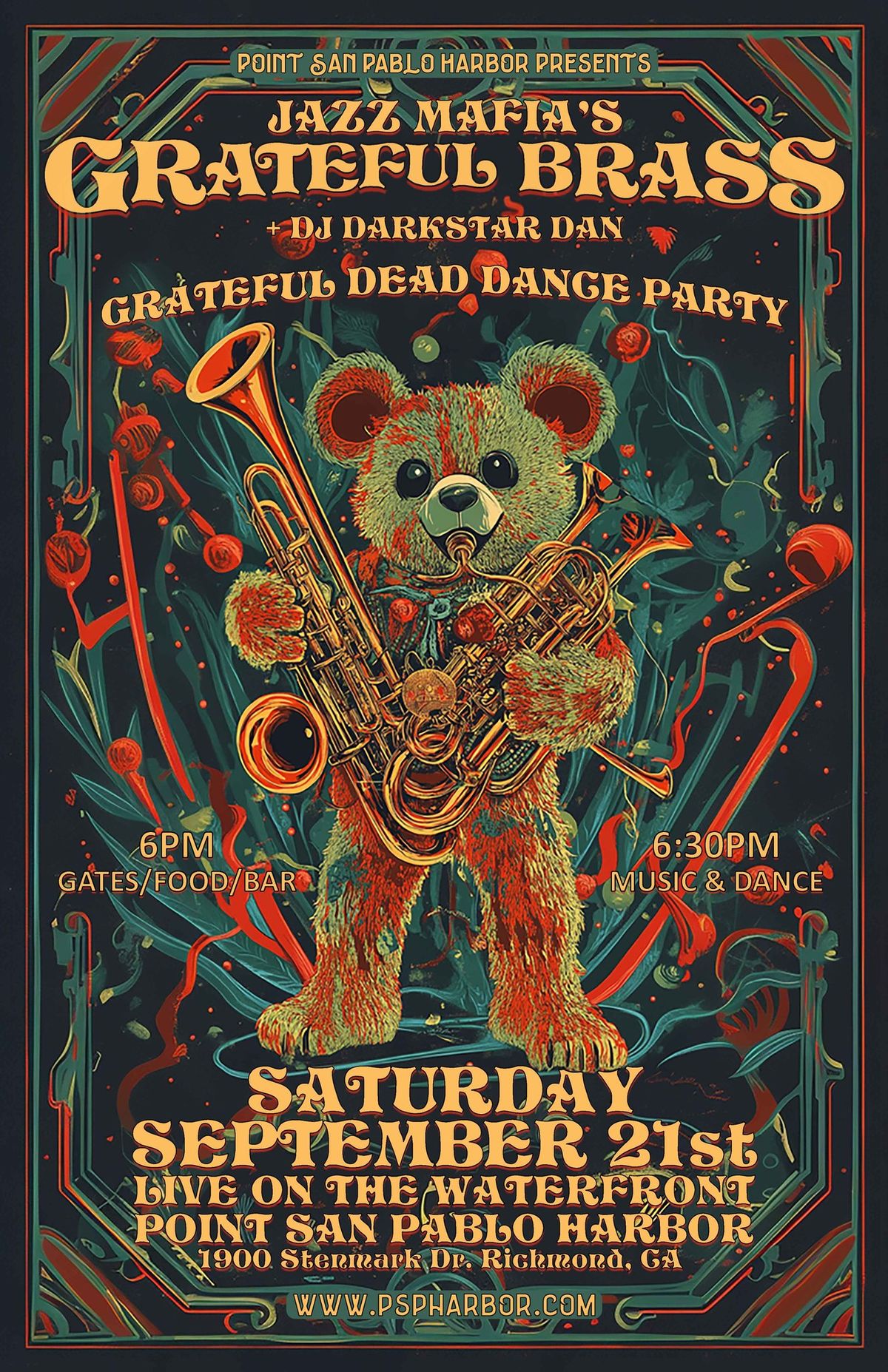 Jazz Mafia's Grateful Brass + DJ Darkstar Dan - Grateful Dead Dance Party - Live on the Waterfront