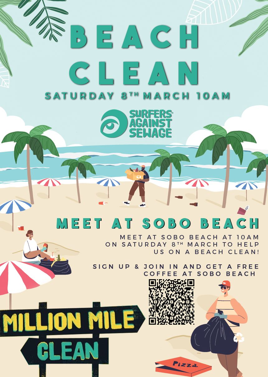 Beach Clean with Surfers Against Sewage \u2013 Saturday 8th March