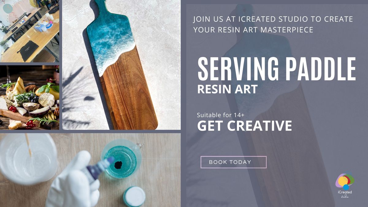 Resin Art - Serving Paddle 