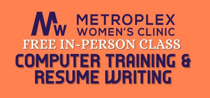 Free Computer Training & Resume Writing In-Person Class