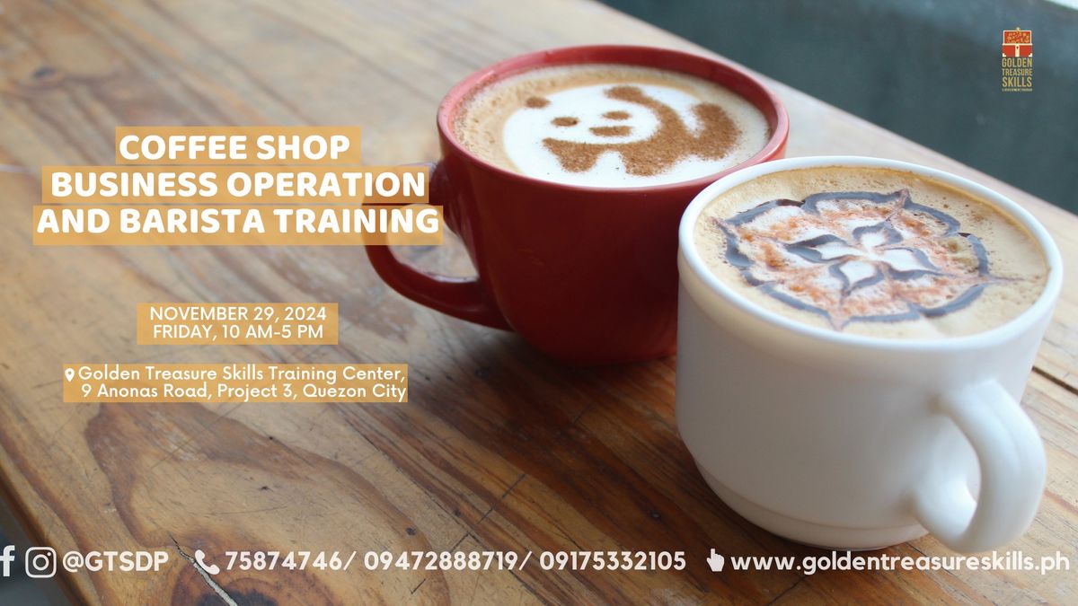 Coffee Shop Business Operation and Barista Training - Weekday Class