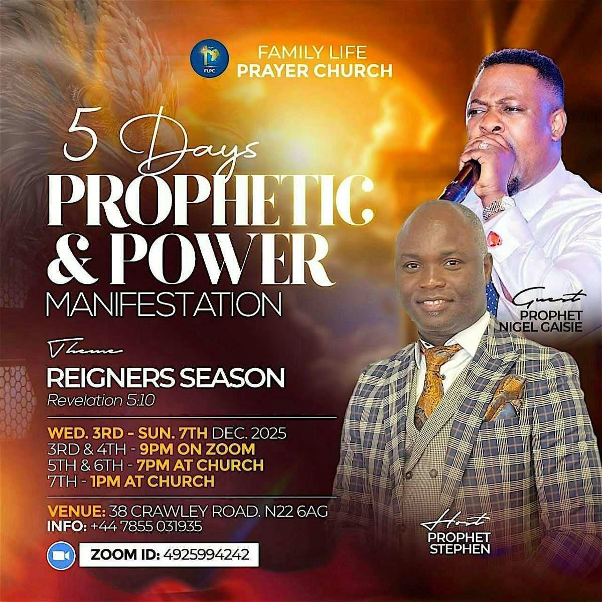 5 days prophetic & power manifestation