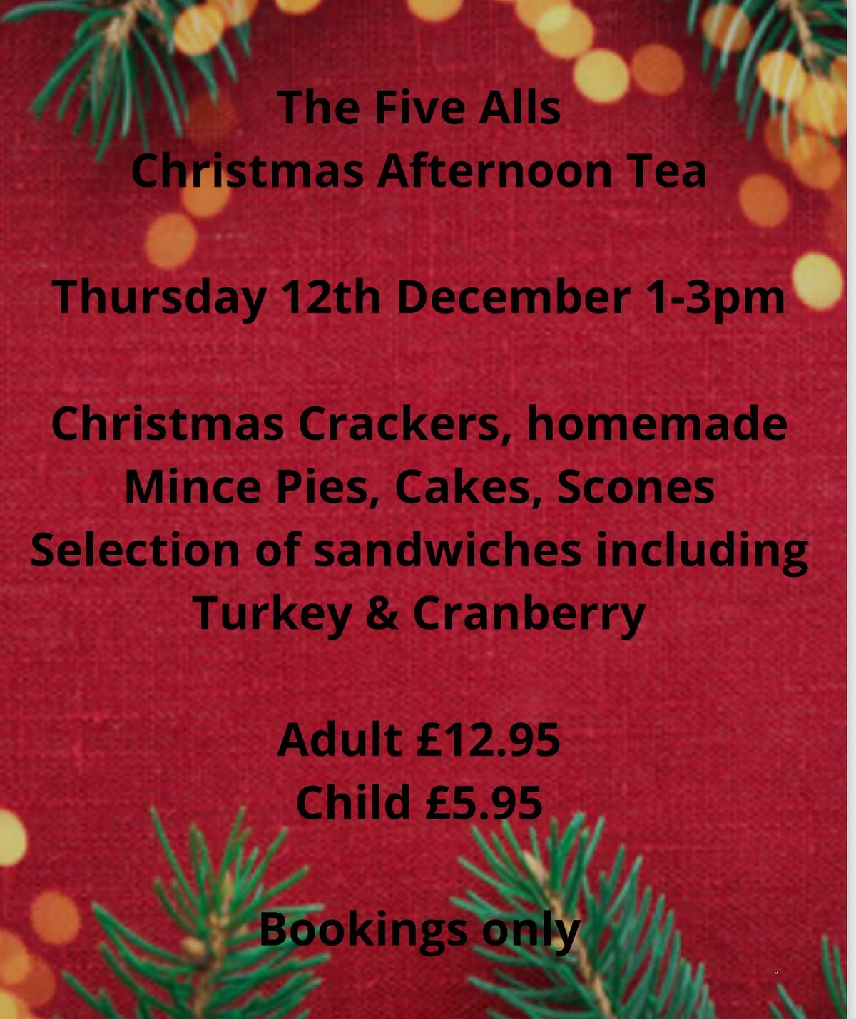 Christmas Afternoon Tea