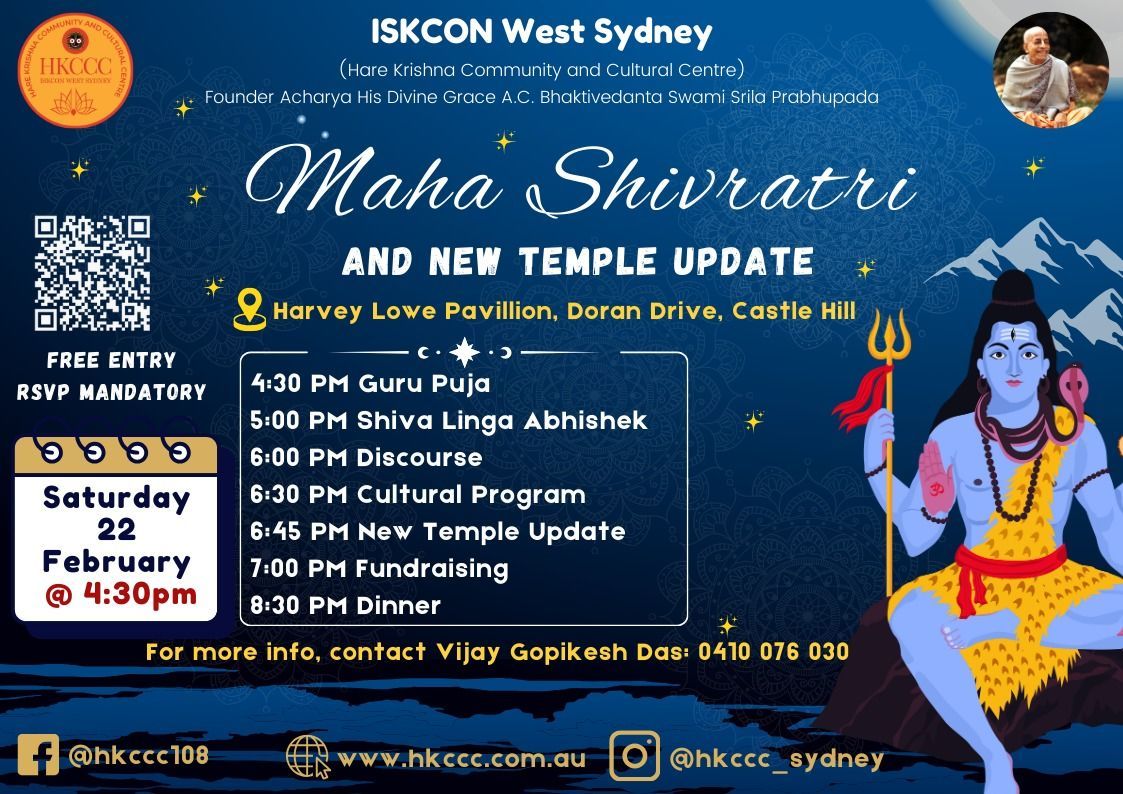 Maha Shivratri and New Temple Update