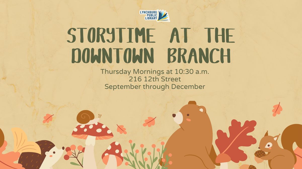 Storytime at the Downtown Branch