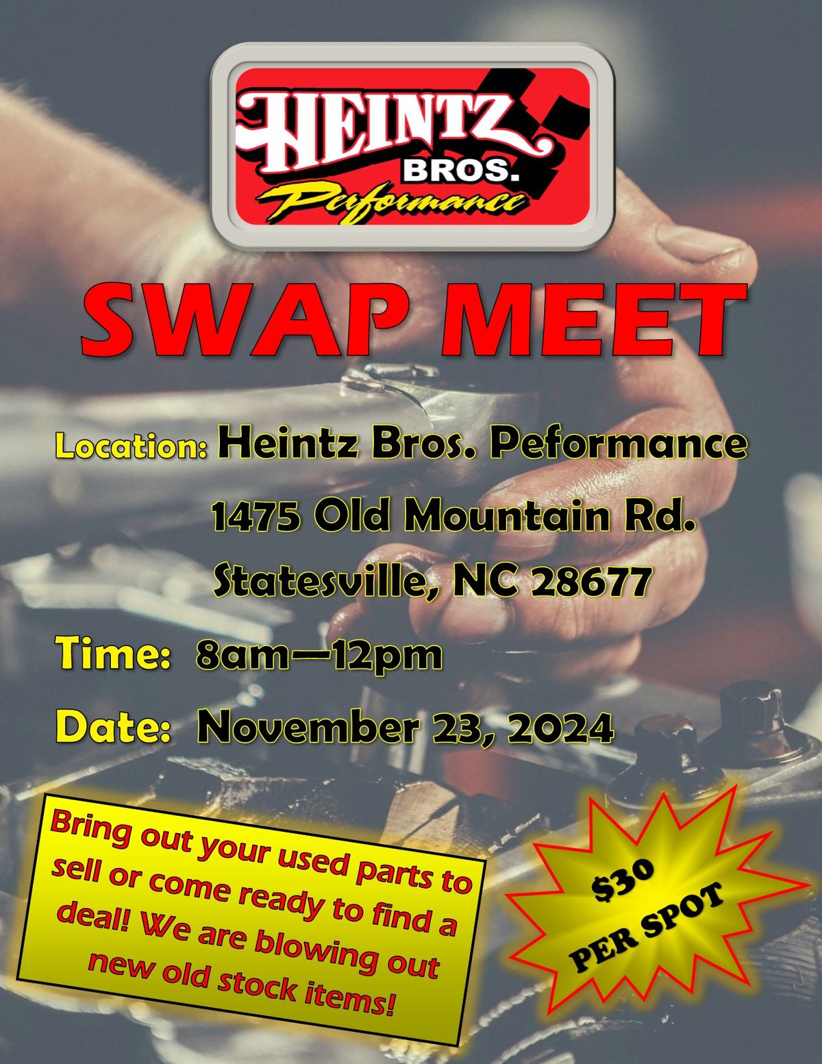 Heintz Brothers SWAP MEET