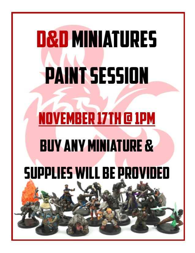 D&D Miniature Paint Session