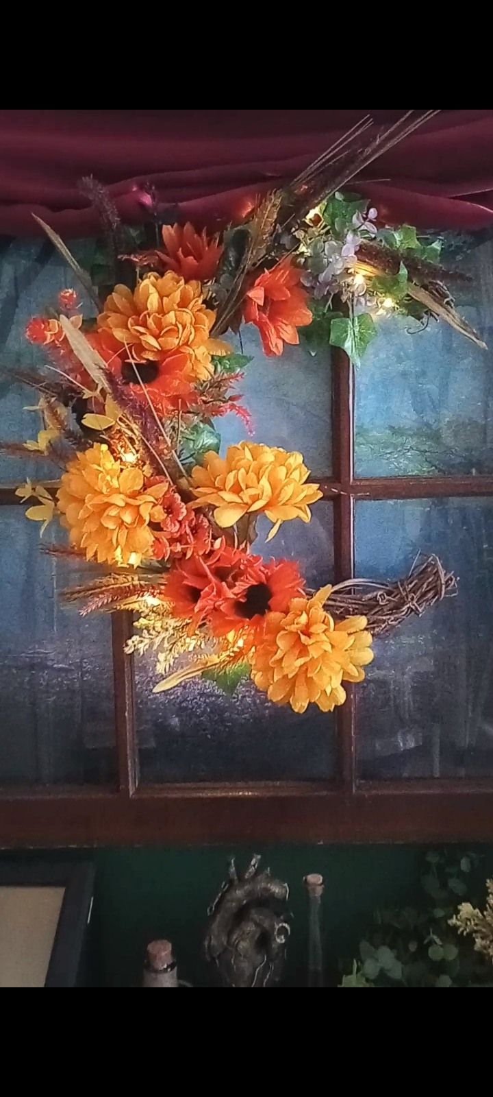 Fall Crescent Moon Fairy Wreath Workshop