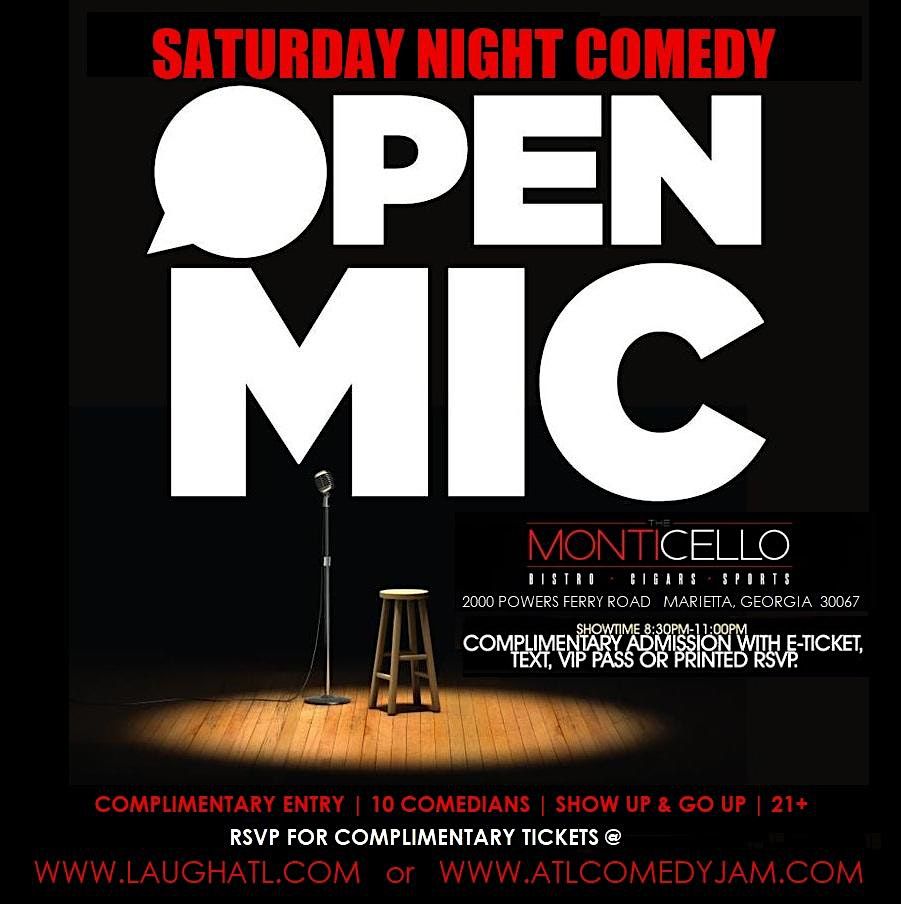 Open Mic Comedy & After Party @ The Monticello