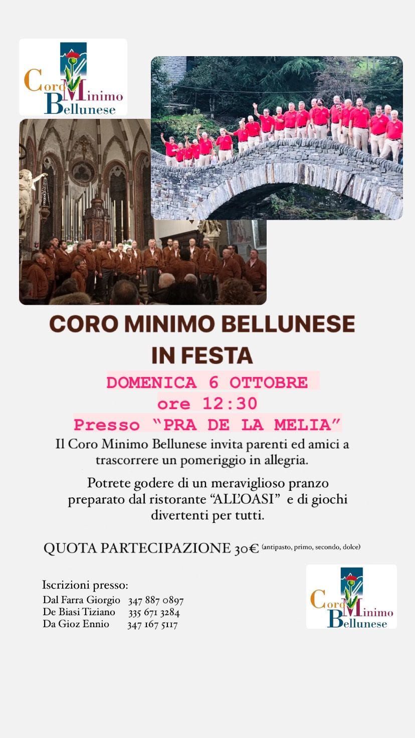 Coro Minimo Bellunese in festa