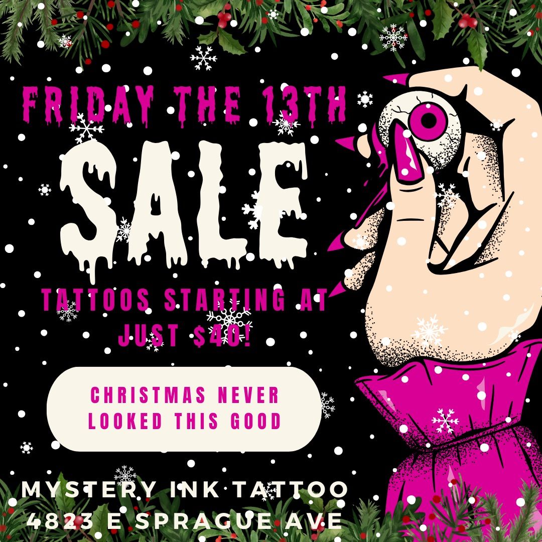 FRIDAY THE 13TH JOLLY HOLLY HOLIDAY SALE!