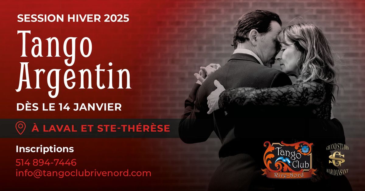 Tango Argentin *Session hiver 2025 d\u00e8s le 14 Janvier* 