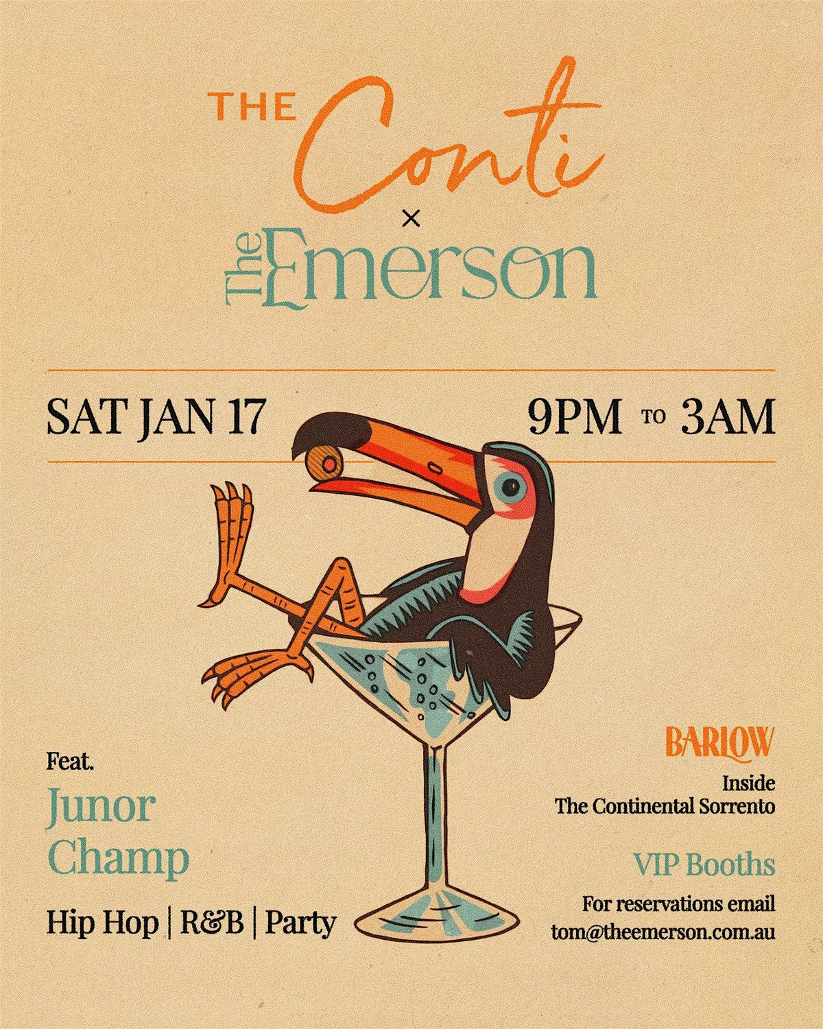 The Conti x The Emerson Jan 17th
