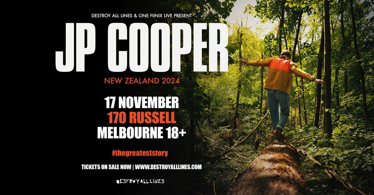 JP Cooper | Australian Tour 2024  | Melbourne 18+