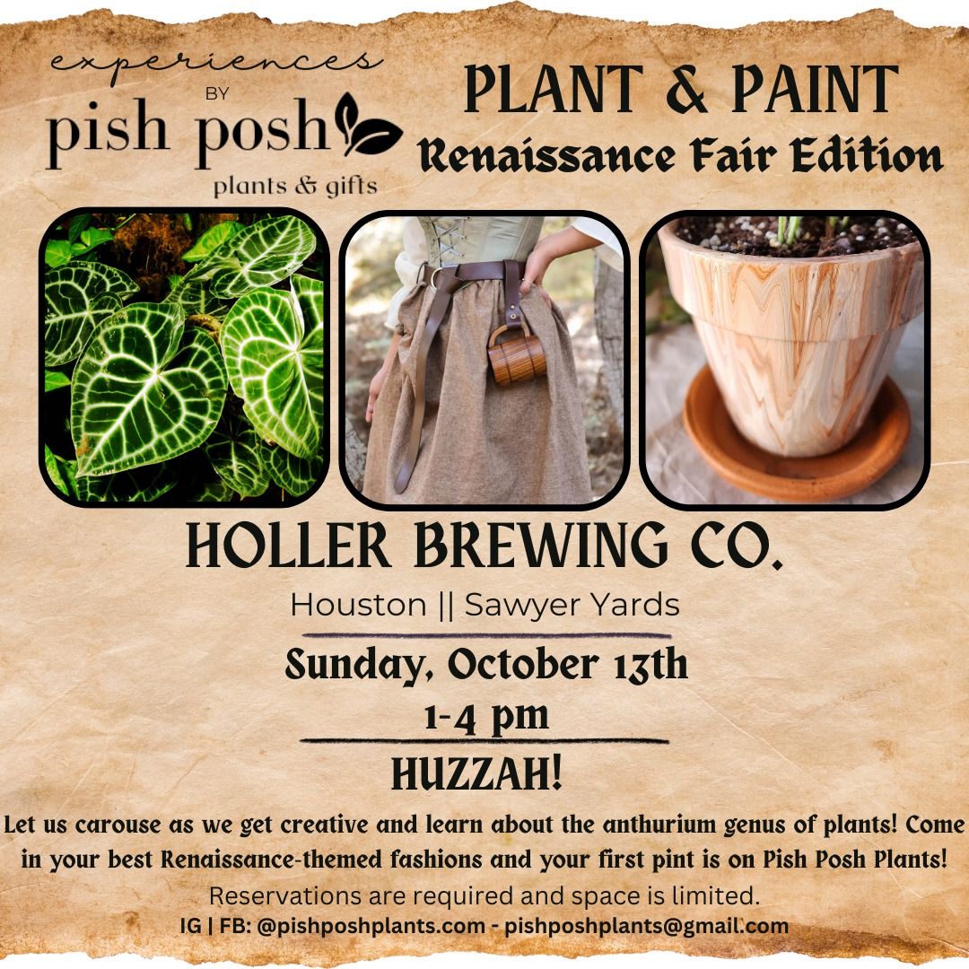 Renaissance Fair Edition: Plant & Paint at Holler Brewing!