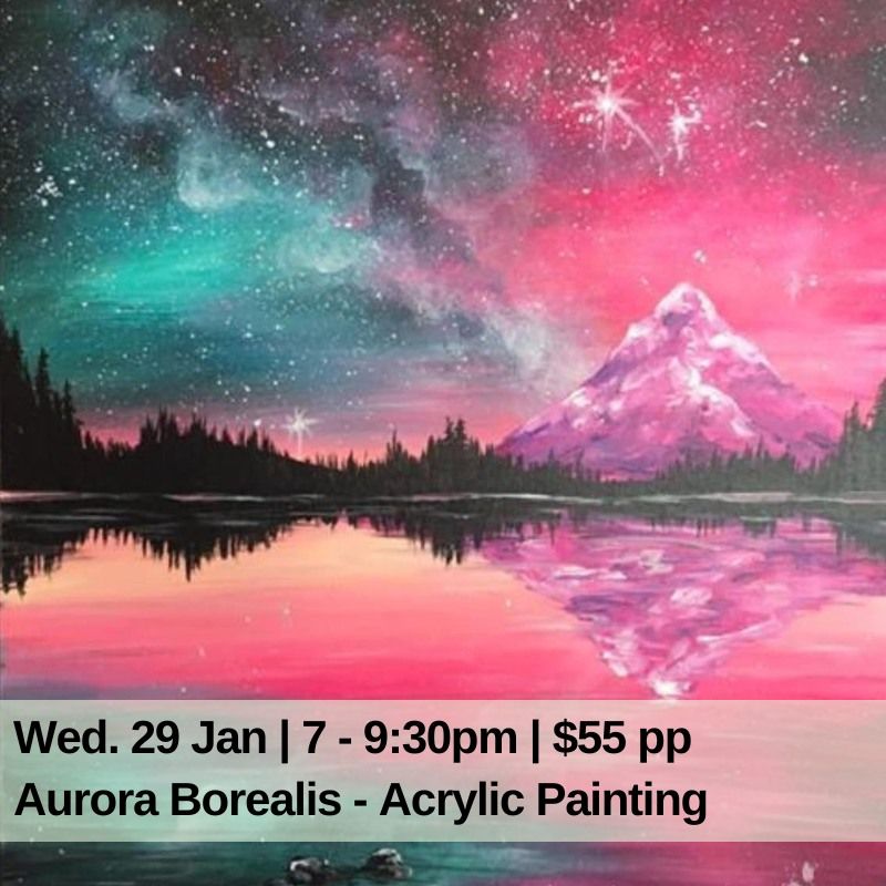 Aurora Borealis - Acrylic Painting 