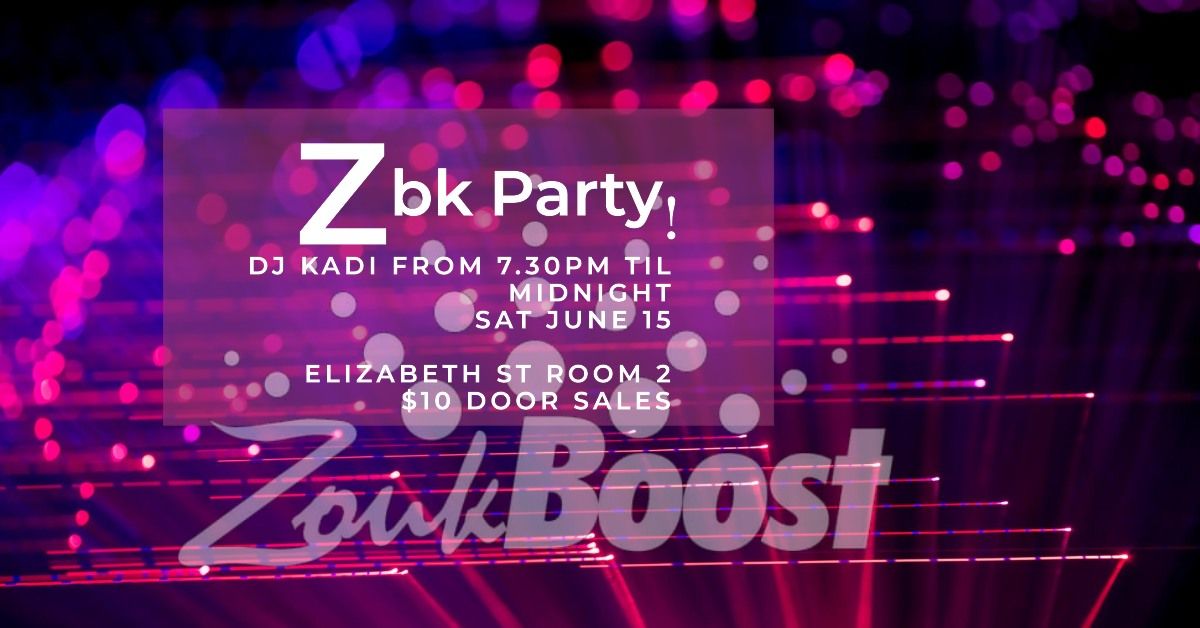 ZoukBoost Zbk Party
