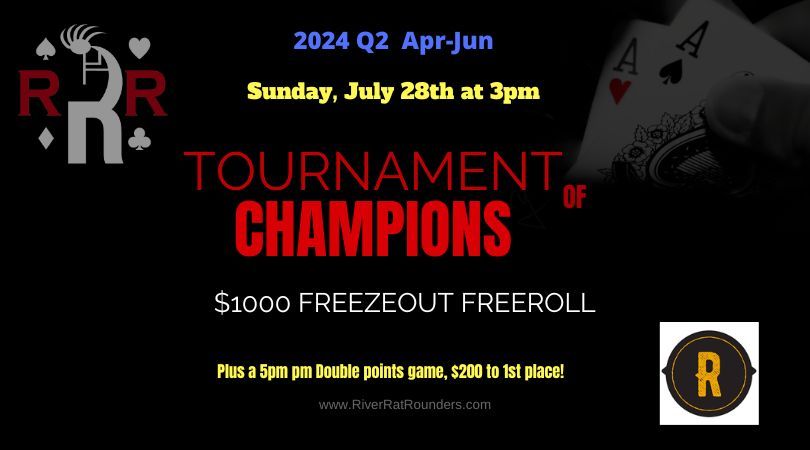Q2 $1000 TOC Freeroll and Double Point Games