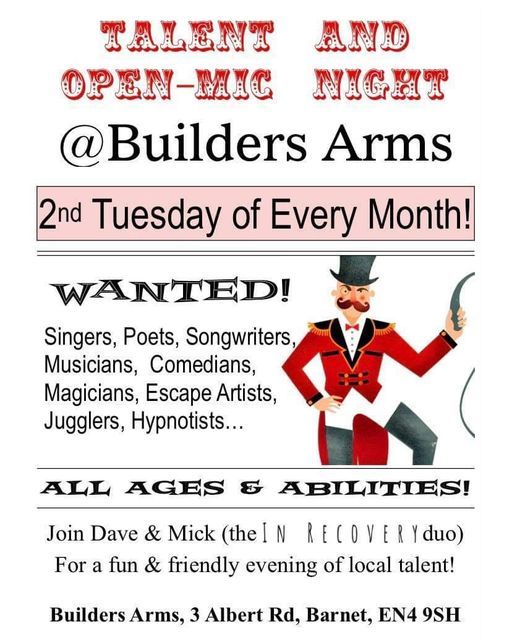In Recovery Talent and Open Mic Night