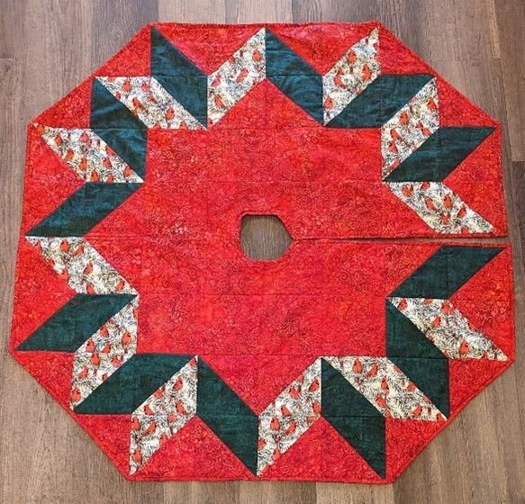 Star Christmas Tree Skirt with Kristene