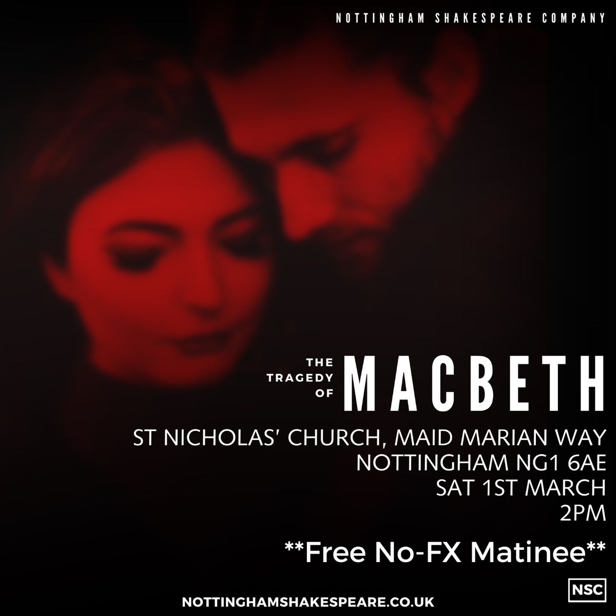 The Tragedy of Macbeth - FREE NO-FX MATINEE