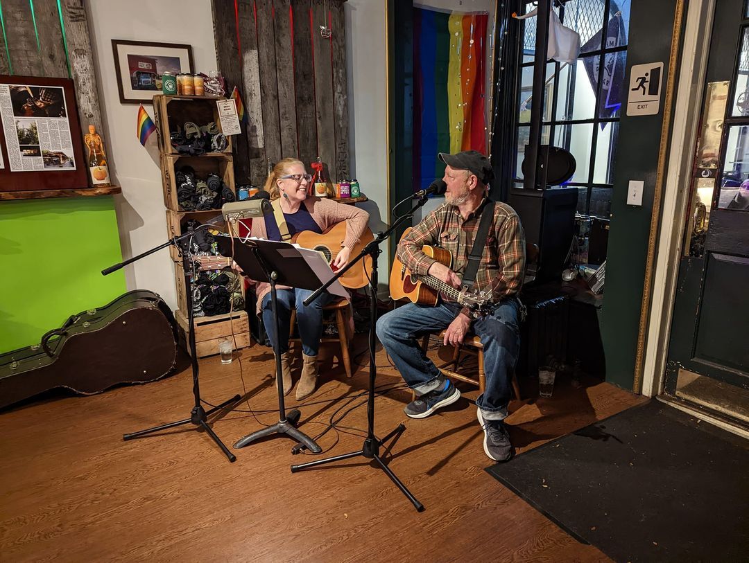 Neil and Shannon at Ploughman Cider Taproom for Gentle Thursday!