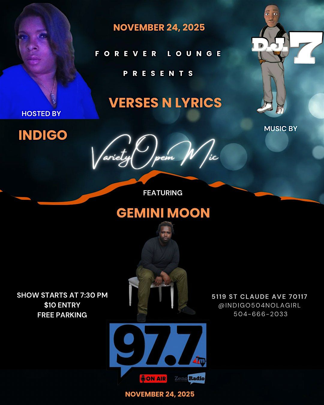 Verses and Lyrics Open Mic