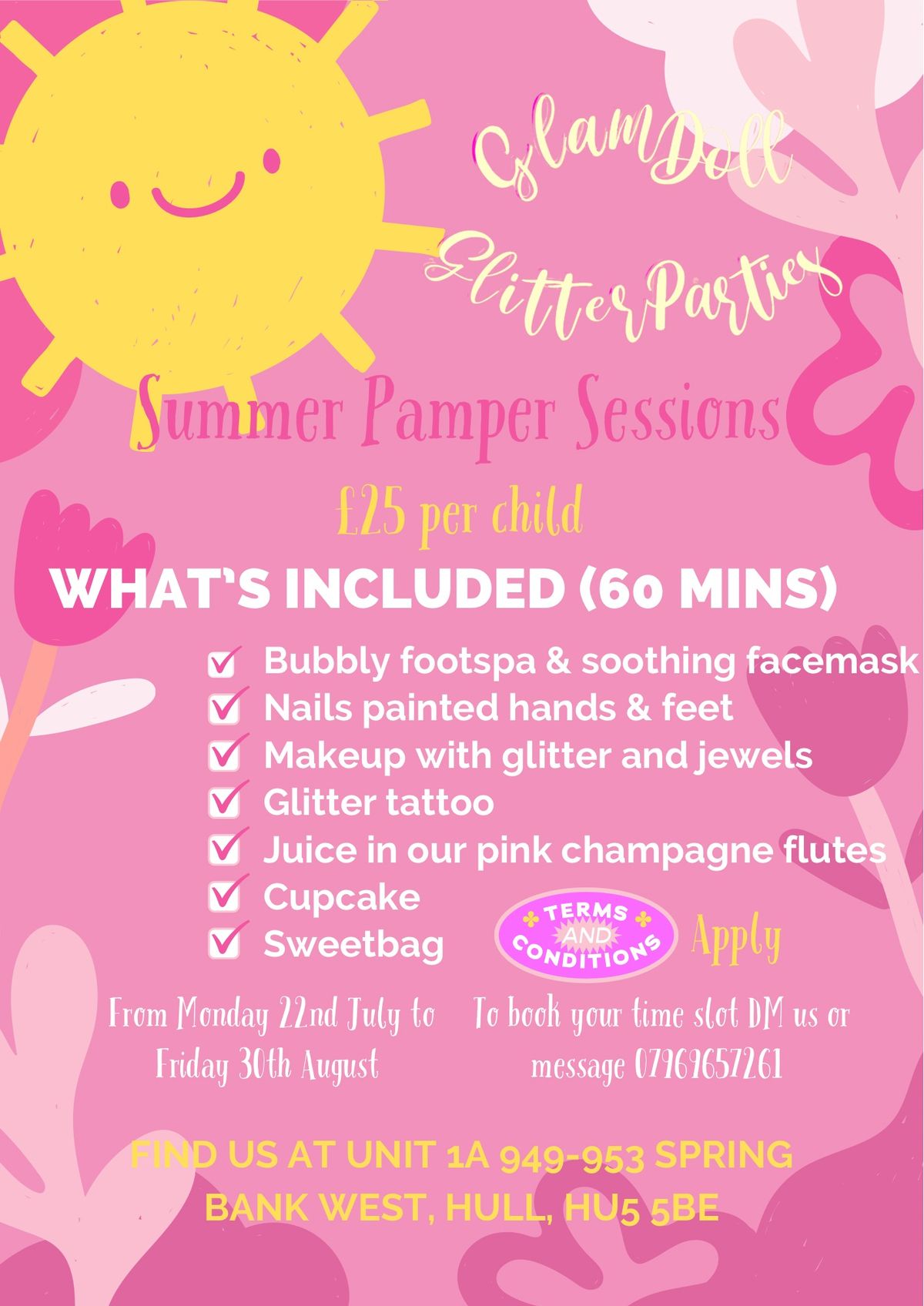 Glam Doll Summer Pamper Sessions