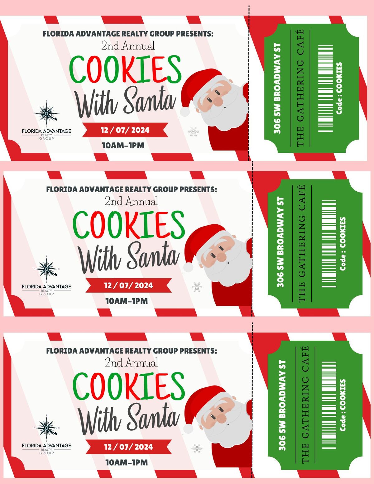 2nd Annual Cookies with Santa at The Gathering Cafe - FREE EVENT