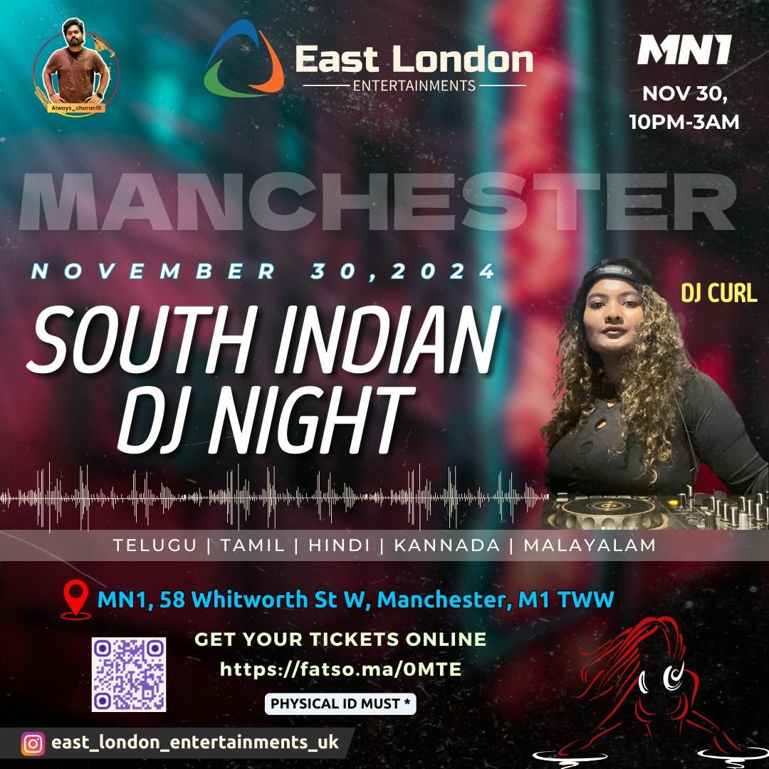 South Indian DJ Night MANCHESTER at MN1 Club