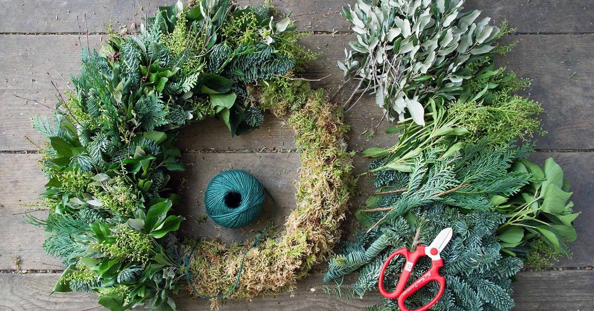 Bubbly Christmas wreath workshop