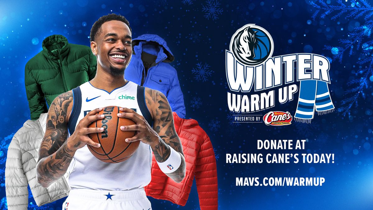 Dallas Mavericks' Winter Warm Up Coat Drive with PJ Washington and Raising Cane's