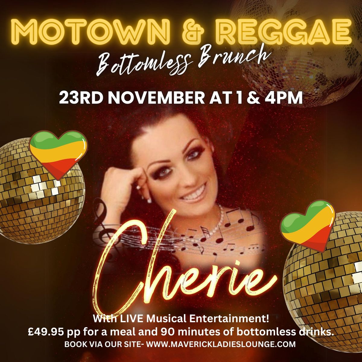 MOTOWN AND REGGAE BOTTOMLESS BRUNCH!