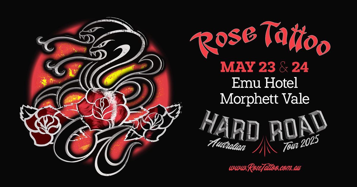 Rose Tattoo - May 23 - Emu Hotel Morphett Vale SA 