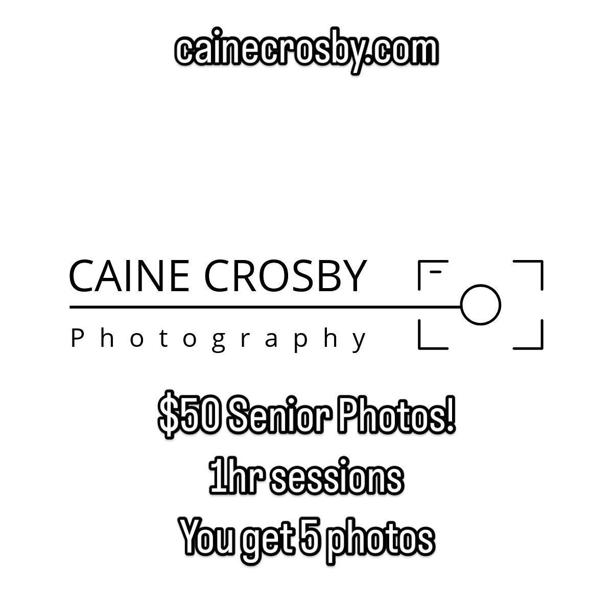 Senior Photo Sale - $50 Sessions!