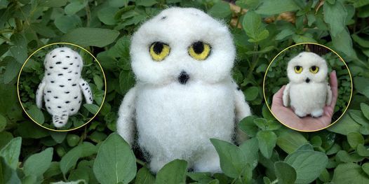 Needle Felt a Snowy Owl Figure Online