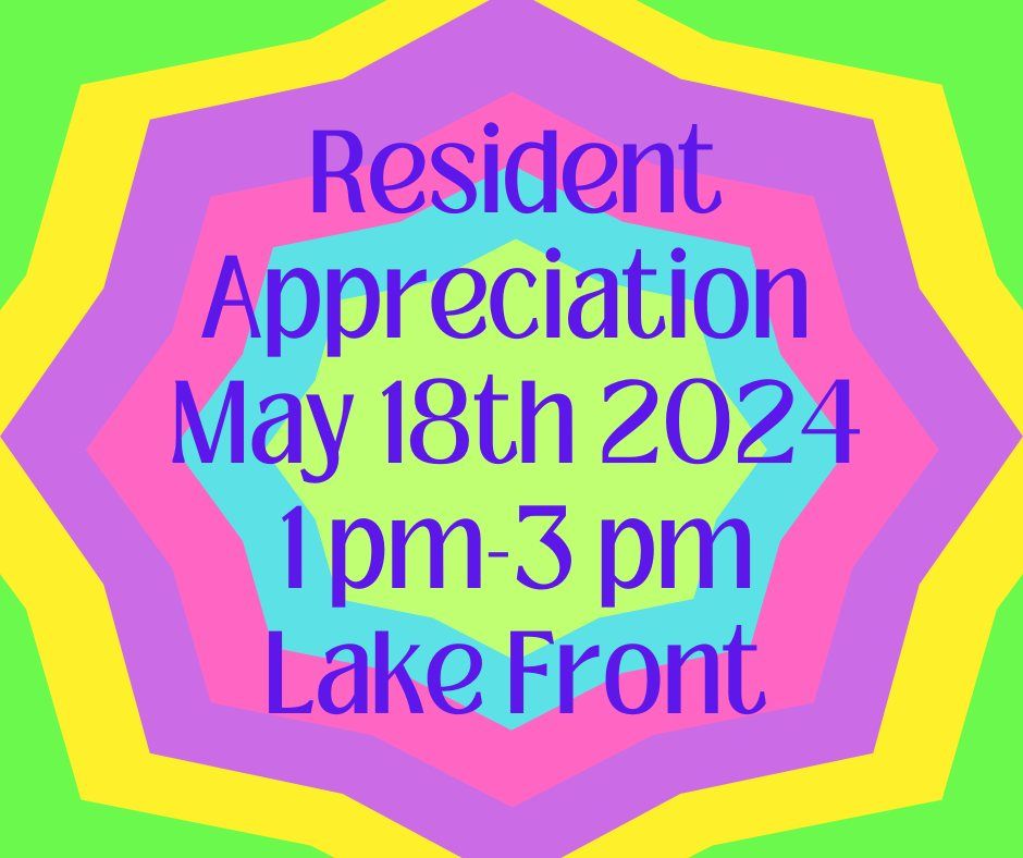 Resident Appreciation Event