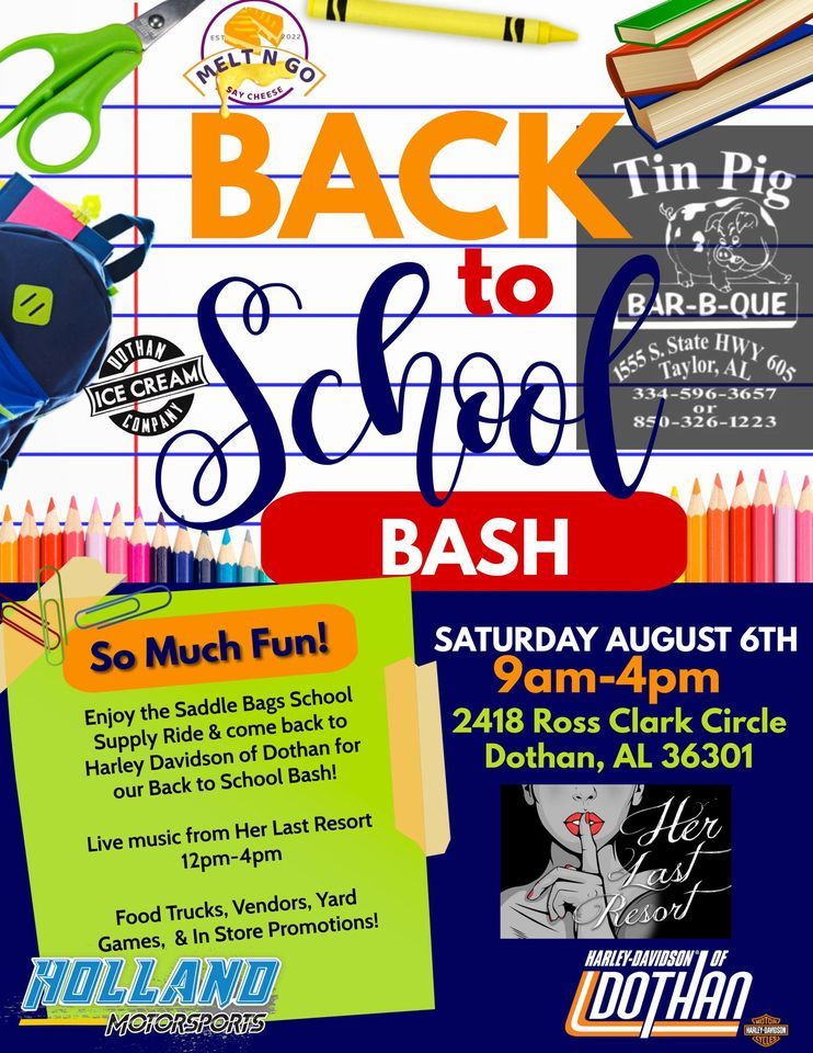 Back to School Bash, HARLEY-DAVIDSON OF DOTHAN, 6 August 2022