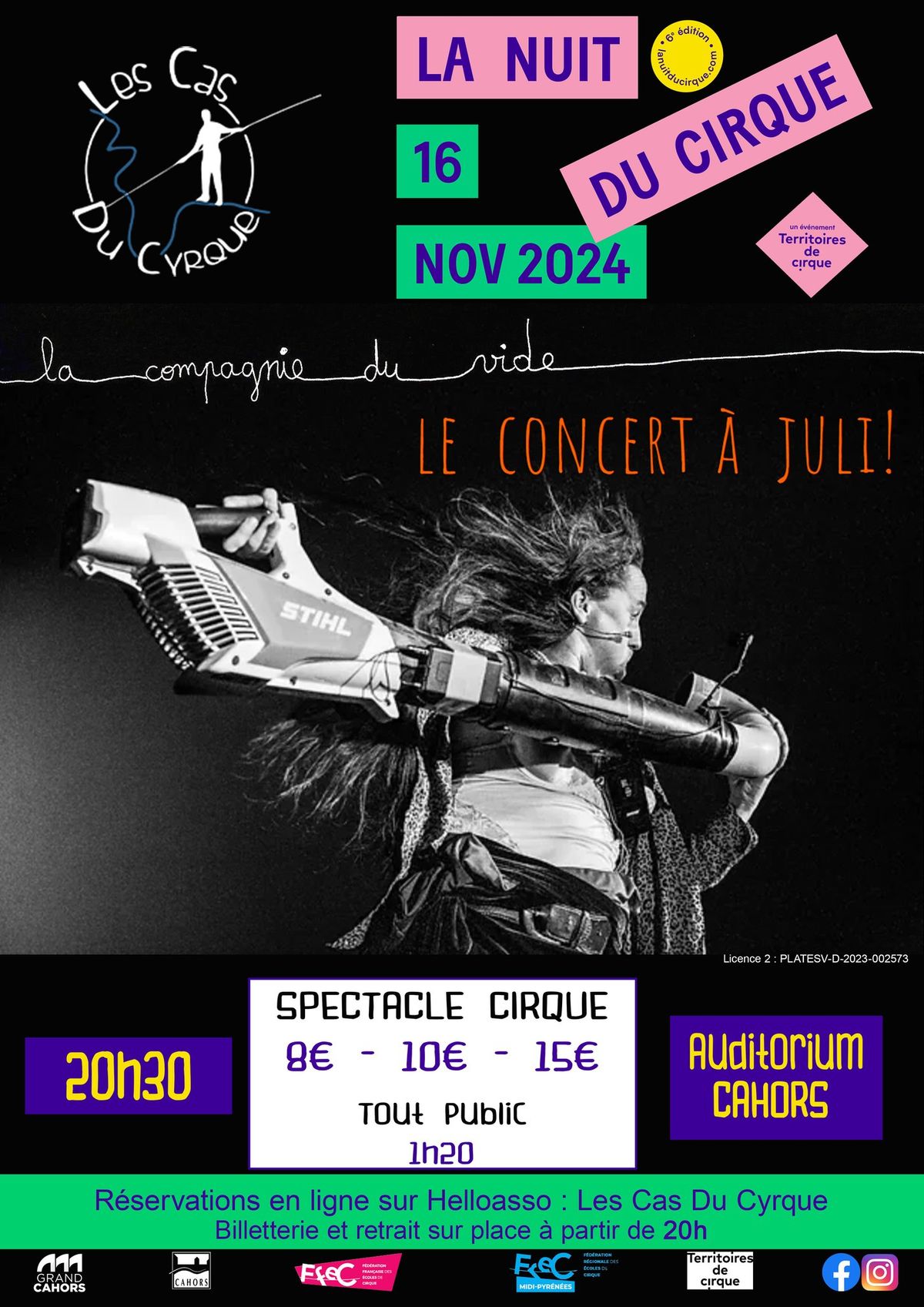 Les Cas font leur Cyrque avec Le Concert \u00e0 Juli! Cie du Vide