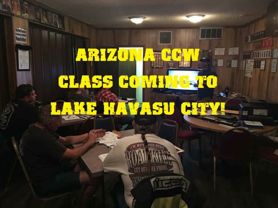 $50 AZ Concealed Carry Permit Course in lake havasu city (Saturday class)