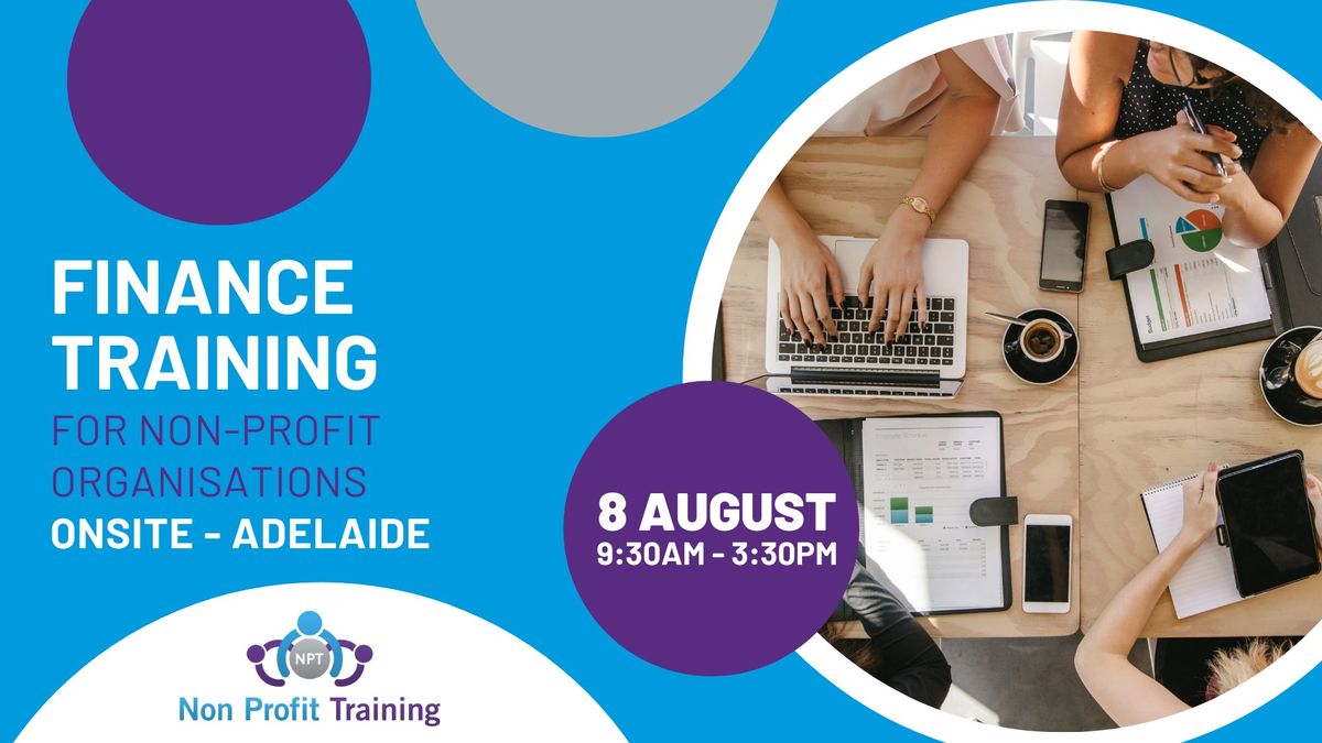 Non Profit Finance Training Adelaide