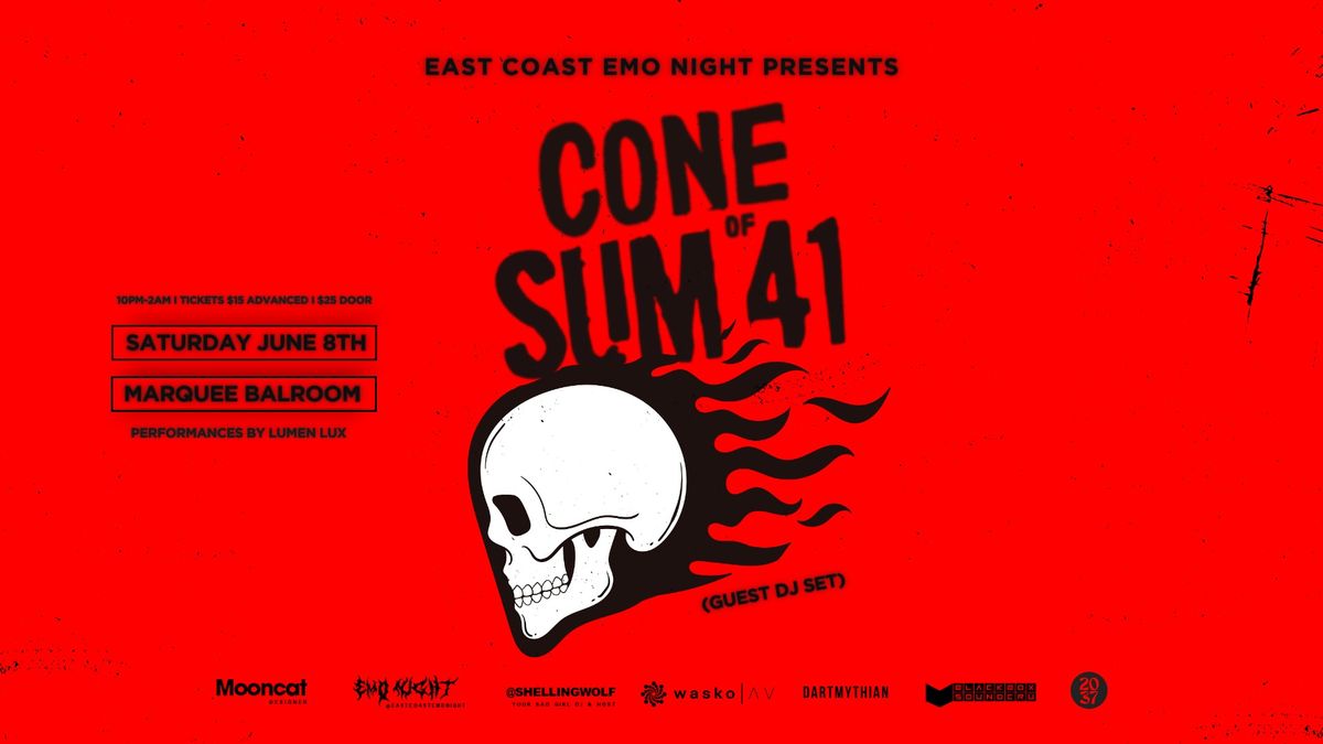 Emo Night Halifax ft. Cone of Sum 41 DJ Set @ The Marquee