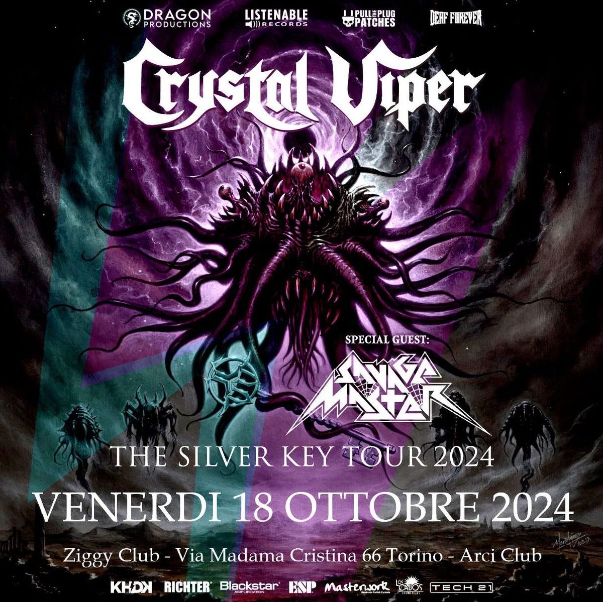 CRYSTAL VIPER \/ SAVAGE MASTER - The Silver Key Tour 2024 