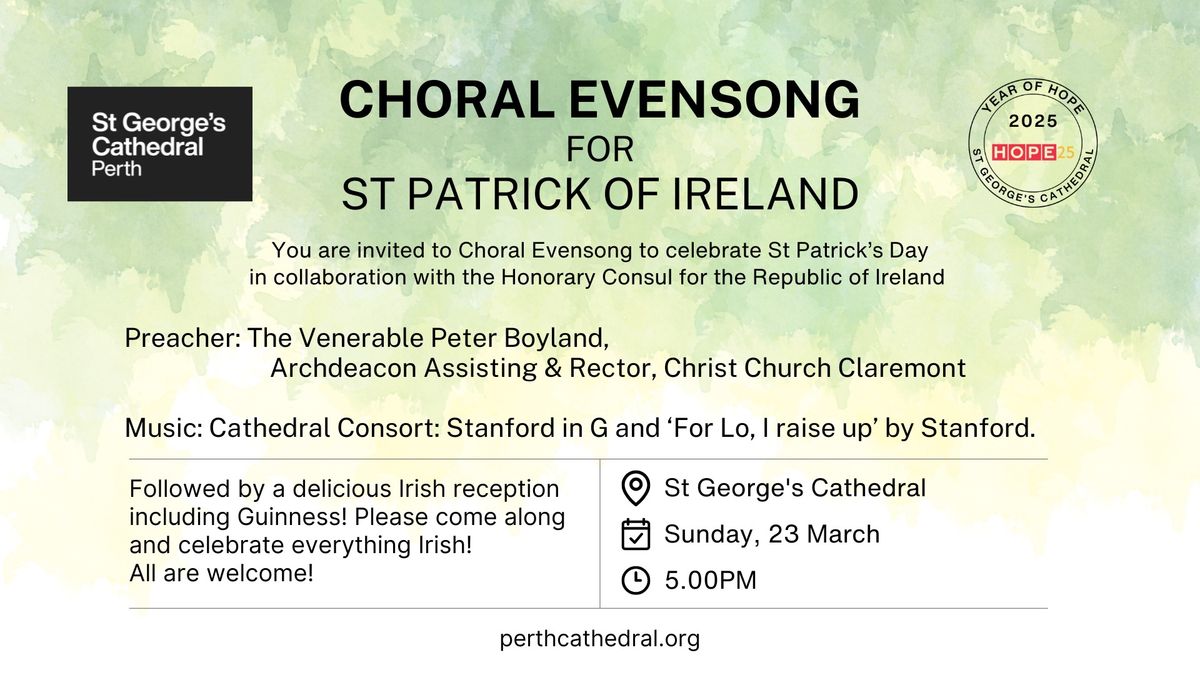 Choral Evensong - St Patrick of Ireland