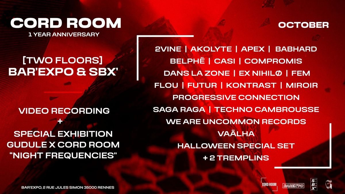 Cord Room October x Bar'expo & SBX'