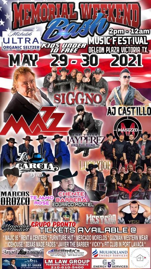 2025 MEMORIAL WEEKEND BASH, 101 N Main St, Victoria, TX 77901, United